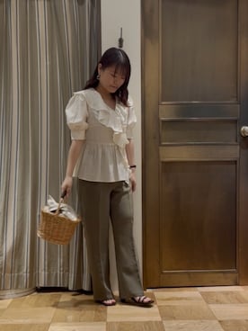 「Te chichi（テチチ）のアイテム」を使った、チナツさん（レディース・152cm）の夏コーディネート