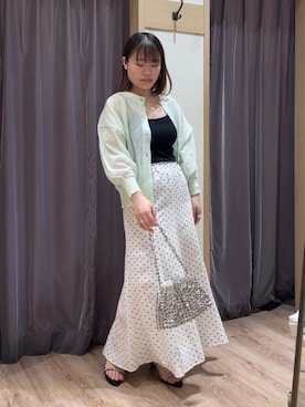 「Te chichi（テチチ）のアイテム（サンダル）」を使った、チナツさん（レディース・152cm）の春コーディネート