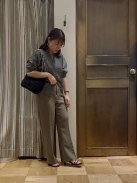 「Te chichi（テチチ）のアイテム」を使った、チナツさん（レディース・152cm）の夏コーディネート