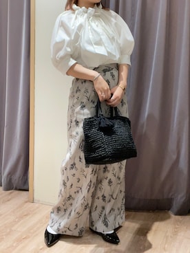 「Te chichi（テチチ）のアイテム（ショルダーバッグ）」を使った、チナツさん（レディース・152cm）の春コーディネート