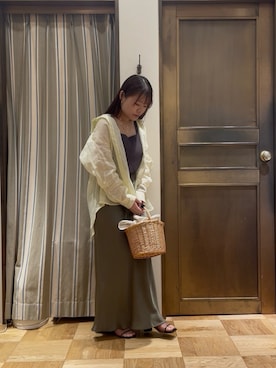 「Te chichi（テチチ）のアイテム」を使った、チナツさん（レディース・152cm）の夏コーディネート