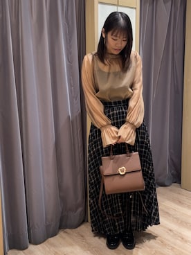 「Te chichi（テチチ）のアイテム（その他シューズ）」を使った、チナツさん（レディース・152cm）の秋コーディネート