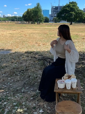 「ピクニック」｜「アイテム（その他）」を使った、チナツさん（レディース・152cm）の夏コーディネート