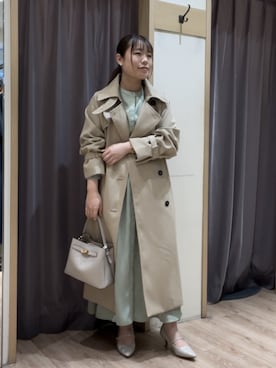 「Te chichi（テチチ）のアイテム（その他アウター）」を使った、チナツさん（レディース・152cm）の春コーディネート