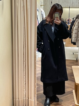 「Te chichi TERRASSE（テチチテラス）のアイテム（その他アウター）」を使った、チナツさん（レディース・152cm）の冬コーディネート