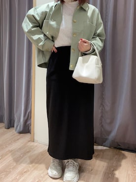 「Lugnoncure（ルノンキュール）のアイテム（その他アウター）」を使った、チナツさん（レディース・152cm）の春コーディネート