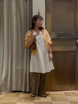 「Te chichi（テチチ）のアイテム」を使った、チナツさん（レディース・152cm）の夏コーディネート