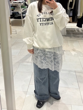 「Te chichi（テチチ）のアイテム」を使った、チナツさん（レディース・153cm）の春コーディネート