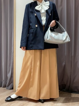 「Te chichi（テチチ）のアイテム（ショルダーバッグ）」を使った、チナツさん（レディース・152cm）の春コーディネート