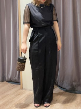 「テチチ(Te chichi)」｜「アイテム（アクセサリー）」を使った、チナツさん（レディース・152cm）の夏コーディネート