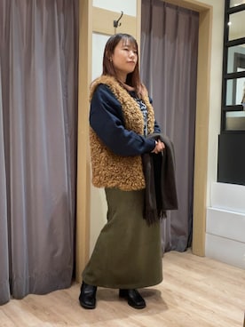 チナツさん（レディース・152cm）の冬コーディネート