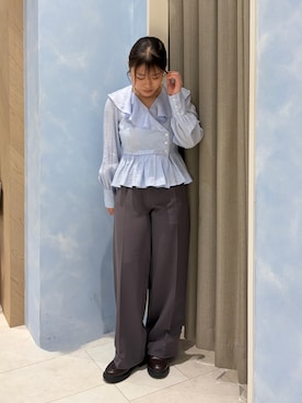 「Te chichi（テチチ）のアイテム（トップス）」を使った、チナツさん（レディース・153cm）の春コーディネート