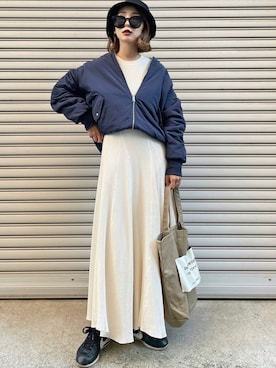 「URBAN RESEARCH Sonny Label（アーバンリサーチサニーレーベル）のアイテム（ジャケット/アウター）」を使った、𝓅𝑜𝒸𝑜さん（レディース・156cm）の秋コーディネート