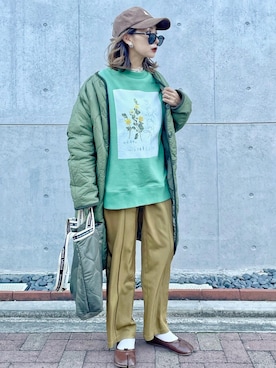 𝓅𝑜𝒸𝑜さん（レディース・156cm）の冬コーディネート