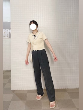 「CLEA（クレア）のアイテム（サンダル）」を使った、natsume.さん（レディース・154cm）の夏コーディネート