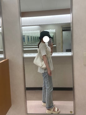 「GRL（グレイル）のアイテム」を使った、natsume.さん（レディース・154cm）の夏コーディネート
