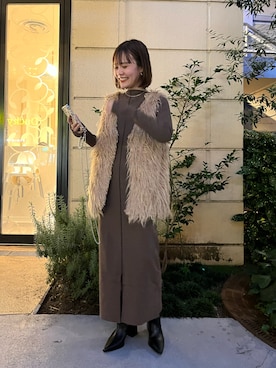 「#秋コーデ」｜「アイテム（ワンピース/ドレス）」を使った、kawamizuさん（レディース・161cm）の秋コーディネート