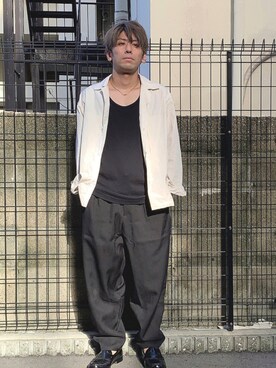 ネックレスを使った 30代 のメンズ人気ファッションコーディネート Wear