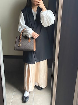 「ごきげんウィーク」｜「アイテム（バレエシューズ）」を使った、moeさん（レディース・150cm）の春コーディネート