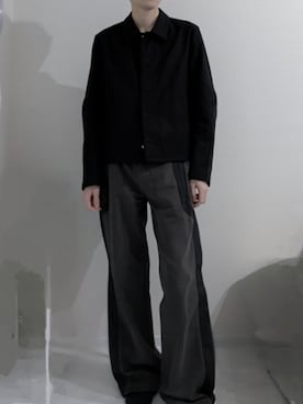 「変形パンツ」｜「アイテム（その他アウター）」を使った、もにょさん（メンズ・172cm）の冬コーディネート