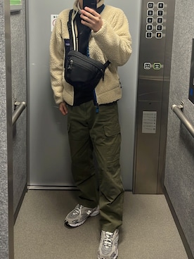 「patagonia」｜「アイテム（スウェット）」を使った、りょっさん（メンズ・163cm）の冬コーディネート