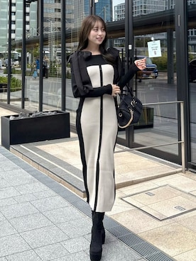 「ブルべ夏」｜MIZUHOさん（レディース・160cm）の秋コーディネート