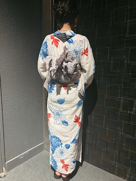 「アイテム（水着/着物・浴衣）」を使った、sakako.*･ﾟさん（レディース・154cm）の夏コーディネート