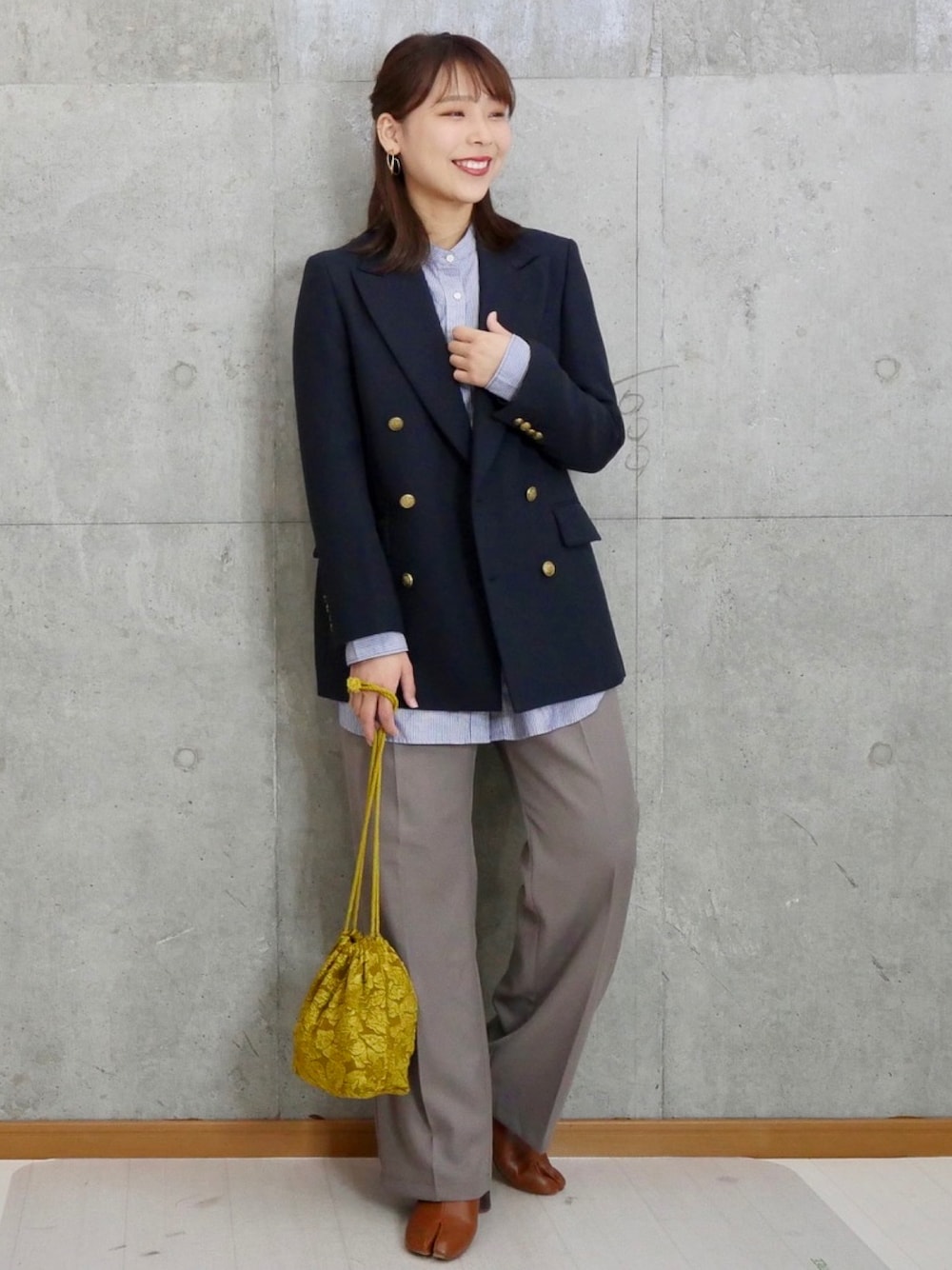 美品 クルーレ crewre フルダルスパンフードシャツ ブルー crewre