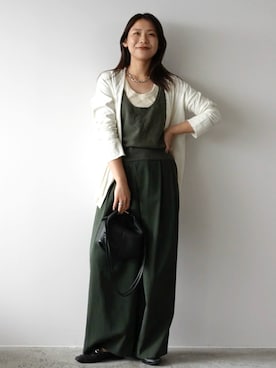 「アイテム（その他トップス）」を使った、こすぱっしょんゆりえさん（レディース・165cm）の秋コーディネート