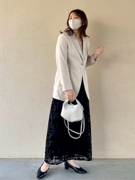 「H&M（エイチ・アンド・エム）のアイテム（タンクトップ）」を使った、こすぱっしょんゆりえさん（レディース・165cm）の春コーディネート