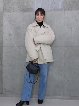 「LOWRYS FARM（ローリーズファーム）のストレッチヒールブーツ　851418（ブーツ）」を使った、こすぱっしょんゆりえさん（レディース・165cm）の秋コーディネート