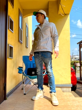 「MONKEY TIME（モンキータイム）のアイテム」を使った、おばかさん（メンズ・177cm）の春コーディネート