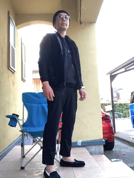 「アイテム（アクセサリー）」を使った、おばかさん（メンズ・177cm）の秋コーディネート