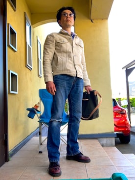 「Levi's（リーバイス）のアイテム（ジャケット/アウター）」を使った、おばかさん（メンズ・177cm）の春コーディネート