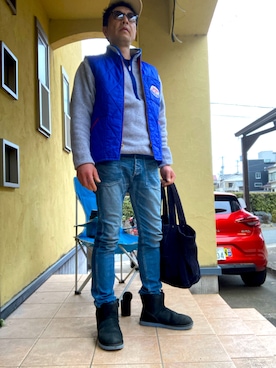 「UGG（アグ）のアイテム」を使った、おばかさん（メンズ・177cm）の冬コーディネート