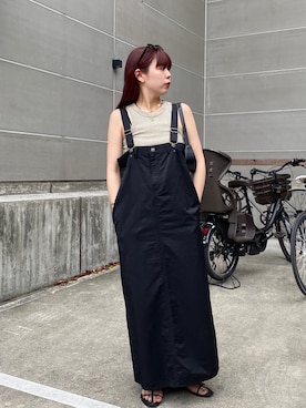 「カーゴスカート」｜「アイテム（その他）」を使った、ｙｕｚｕｋｉさん（レディース・163cm）の夏コーディネート