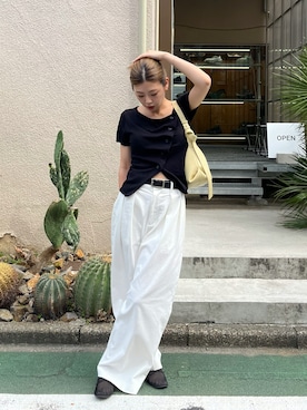 「アイテム（カーディガン/ボレロ）」を使った、ｙｕｚｕｋｉさん（レディース・163cm）の夏コーディネート
