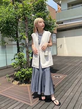 「マーメイド」｜「アイテム（その他）」を使った、ｙｕｚｕｋｉさん（レディース・163cm）の夏コーディネート