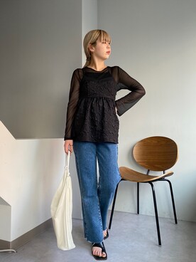 「スクエアトゥ」｜「アイテム（その他）」を使った、ｙｕｚｕｋｉさん（レディース・163cm）の春コーディネート