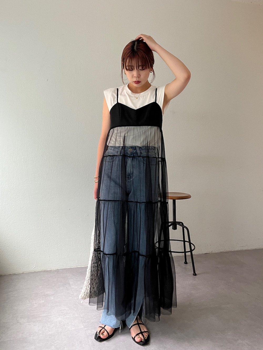 CAPRICIEUX LE'MAGE（カプリシューレマージュ）の「2SETチュールキャミ
