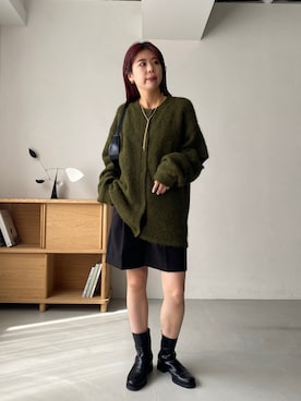 「スリット」｜「アイテム（その他）」を使った、ｙｕｚｕｋｉさん（レディース・163cm）の秋コーディネート