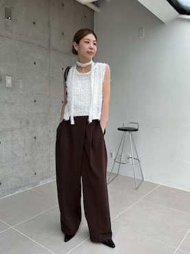 「アイテム（ローファー）」を使った、ｙｕｚｕｋｉさん（レディース・163cm）の夏コーディネート