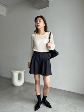 「フレアスリーブ」｜ｙｕｚｕｋｉさん（レディース・163cm）の秋コーディネート