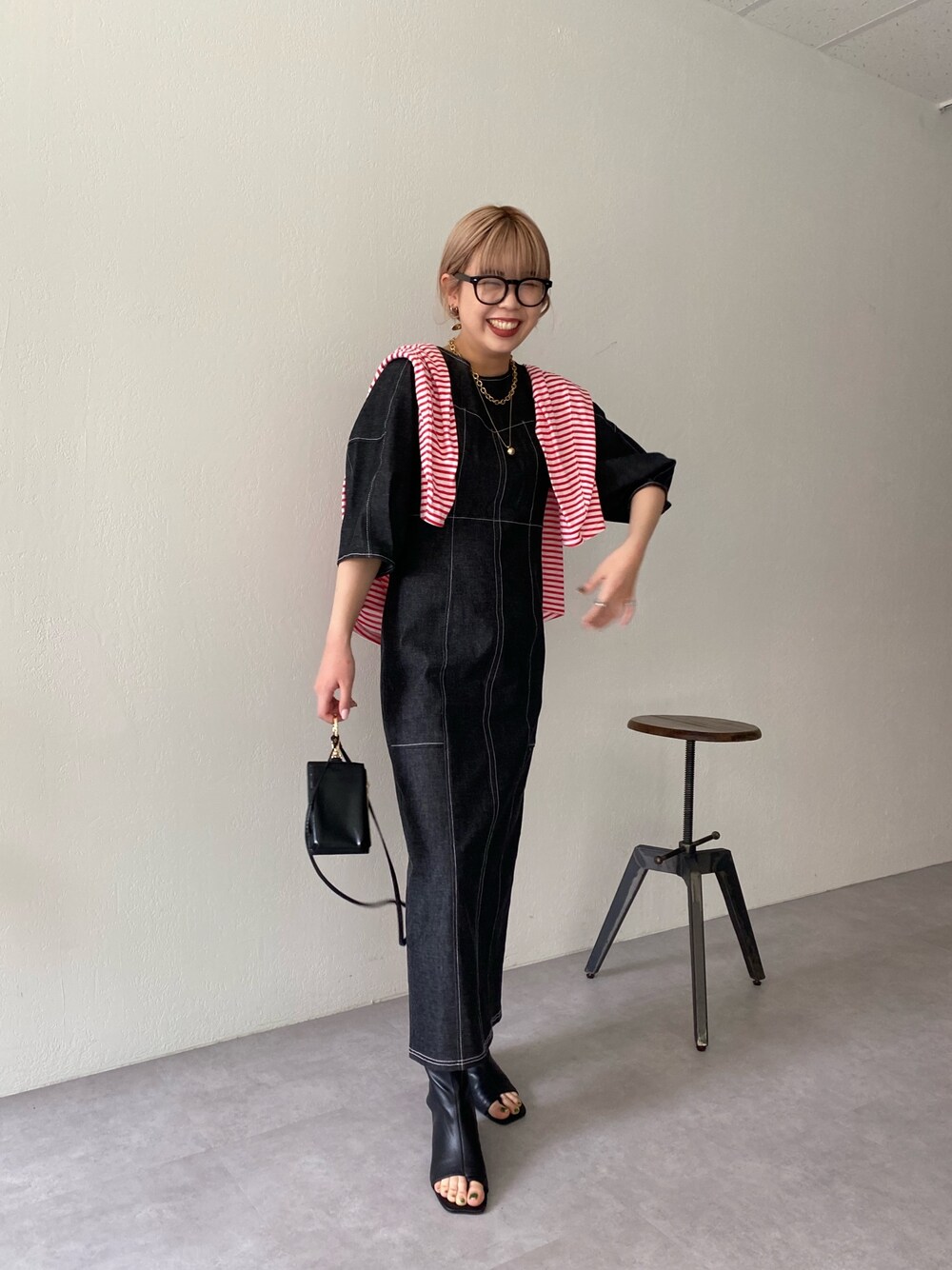 〓Simone Rocha〓2022ss MIXディテール パネル切替ワンピース 〓Simone Rocha〓2022ss MIXディテール パネル切替ワンピース