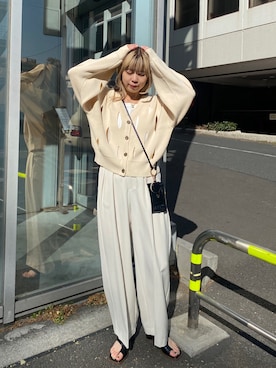 「スリット」｜「アイテム（その他）」を使った、ｙｕｚｕｋｉさん（レディース・163cm）の冬コーディネート