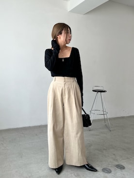「アイテム（ネックレス）」を使った、ｙｕｚｕｋｉさん（レディース・163cm）の夏コーディネート