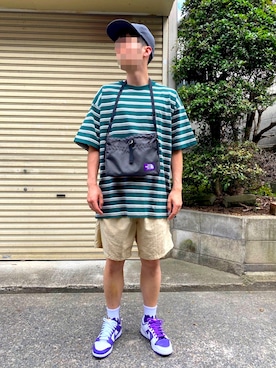 n.nさんの「THE NORTH FACE：Ｓｍａｌｌ　Ｓｈｏｕｌｄｅｒ　Ｂａｇ」を使ったコーディネート