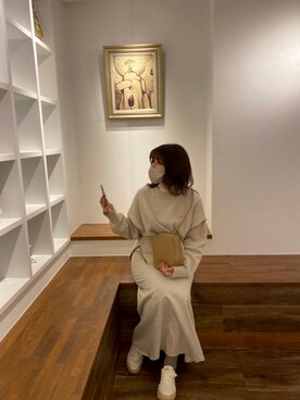 「frames RAY CASSIN（フレームスレイカズン）のアイテム（その他トップス）」を使った、sumiさん（レディース・153cm）の冬コーディネート