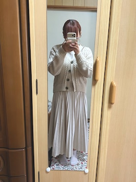 「消えそうな色コーデ」｜「アイテム（ジャケット/アウター）」を使った、mchさん（レディース・155cm）の秋コーディネート