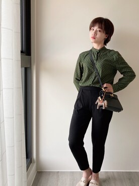 「NET（ネット）のアイテム（スラックス）」を使った、Ivyiaa さん（レディース・156cm）の夏コーディネート